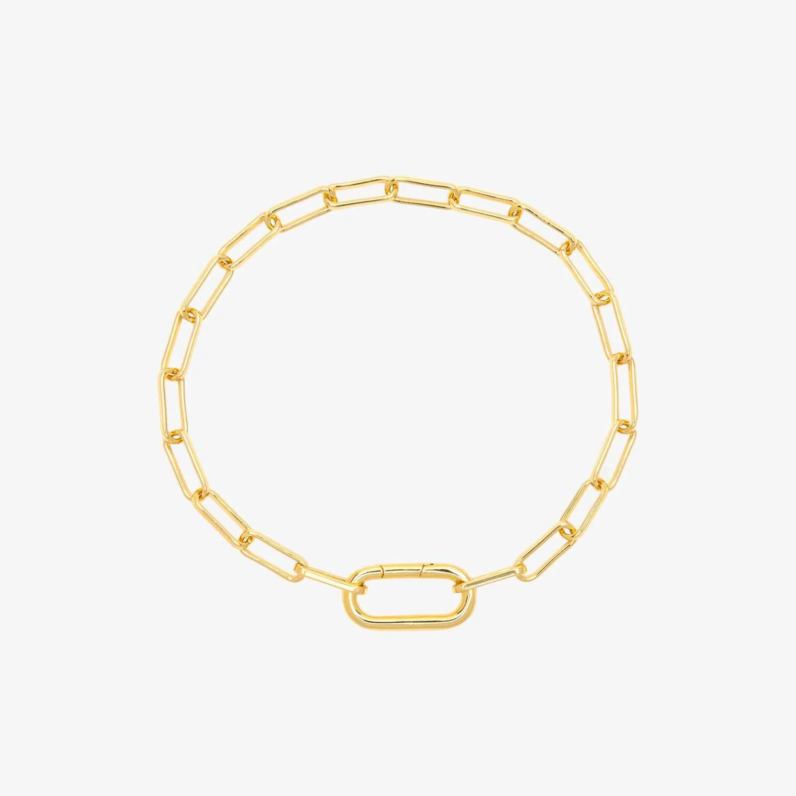 Harper Oval Charm Chain Bracelet | Pura Vida Bracelets