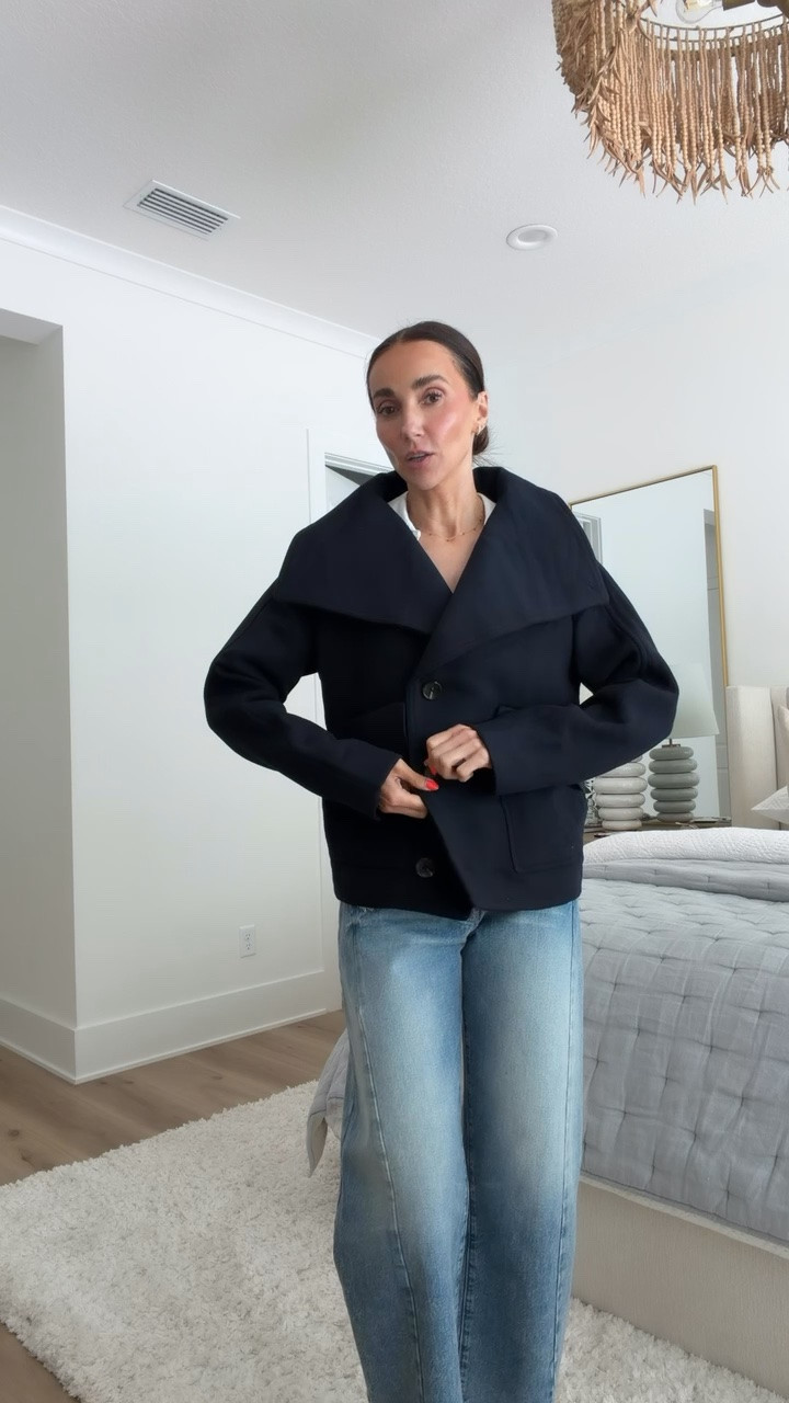 Funnel neck coat on sale, 33% off.