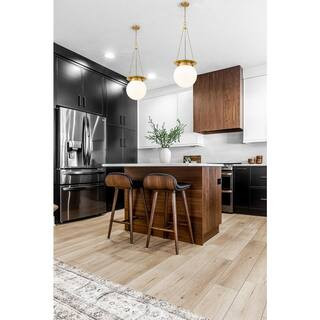 Calhoun 13 in. 1-Light Heritage Brass Pendant Light with White Opal Glass Shade with No Bulbs inc... | The Home Depot