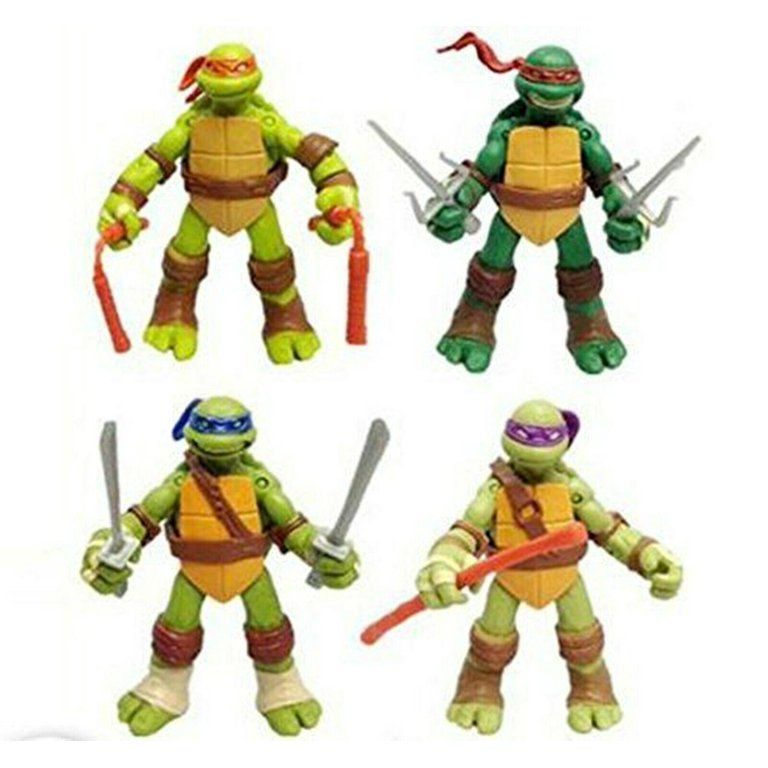 Teenage Mutant Ninja Turtles Classic Collection TMNT 4 Pc Action Figures Toys | Walmart (US)