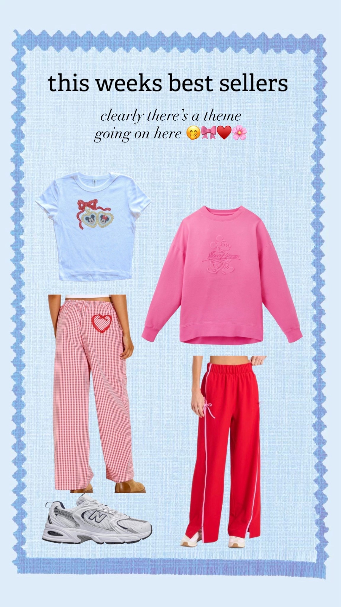 Best sellers this last week! 


Disney outfit, Disney park outfit, Disney style, Disney fashion, Disney girl  


#disneystyle #disneyoutfitidea #disneygirl #disneyparks #disneyootd

#LTKSeasonal #LTKValentine #LTKSaleAlert