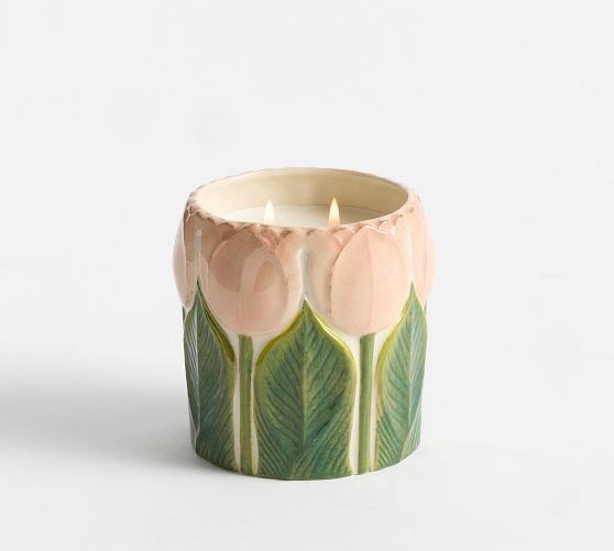 Vintage Tulip Candle - Flower Market | Pottery Barn (US)
