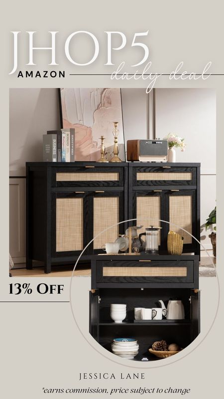 Amazon daily deal, save 13% on this three-piece set accent cabinet withdrawer and rattan design. Amazon furniture, Amazon home, Amazon deal, accent furniture, accent cabinet, sideboard, rattan cabinet

#LTKSaleAlert #LTKStyleTip #LTKHome