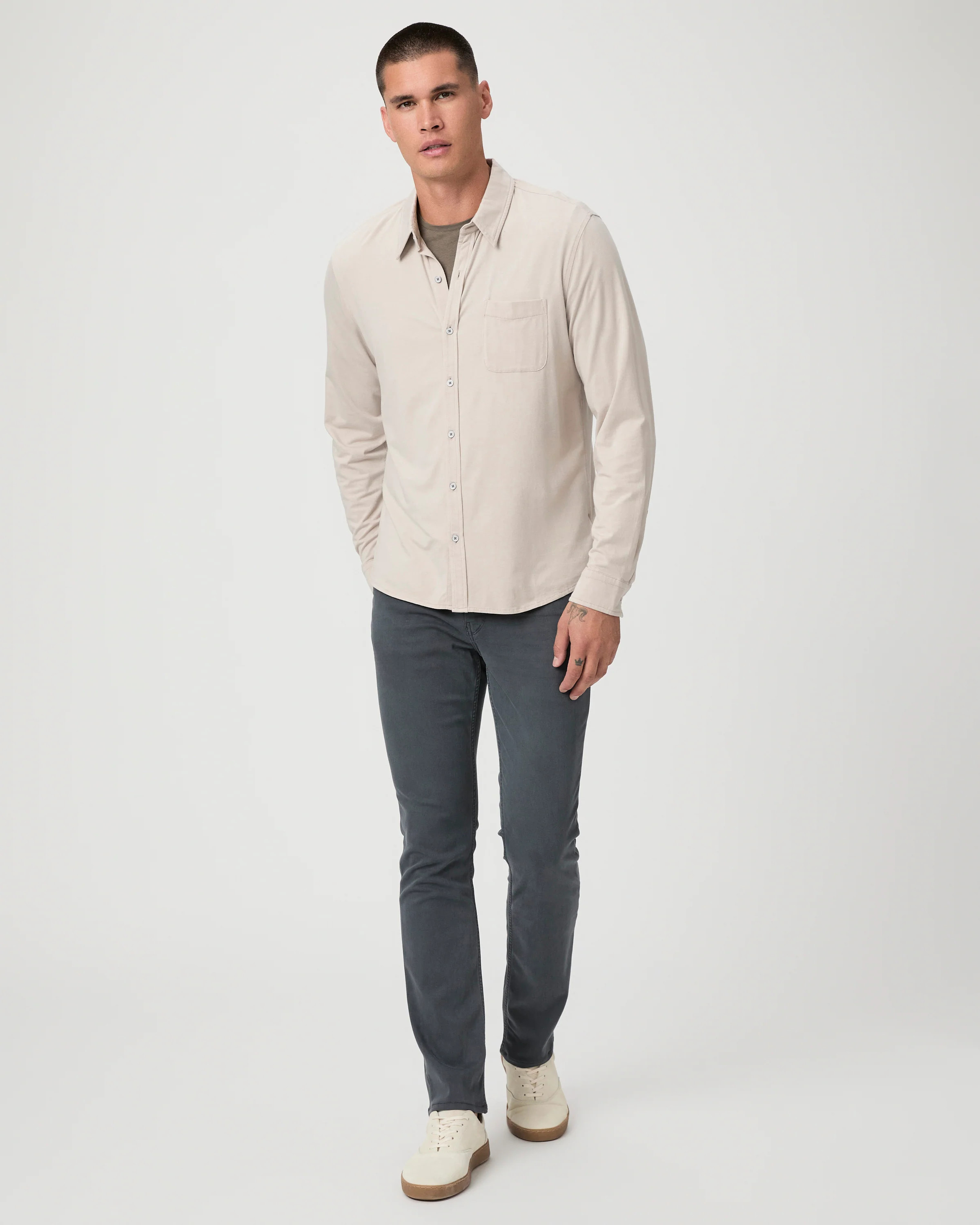 Transcend Federal Slim Straight Jean | Paige