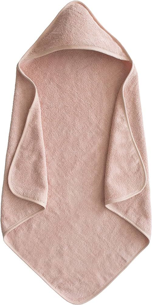 mushie Baby Hooded Towel | Organic Cotton (Blush) | Amazon (US)