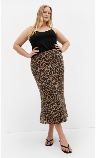 SKIRT KYRA PRT - Leopard Prt - 16 / S | City Chic Online