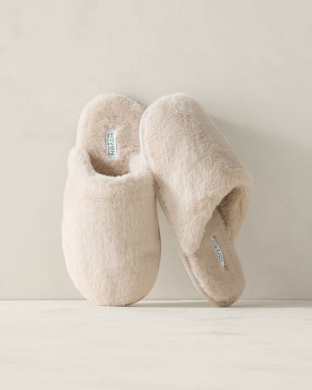 Faux Fur Slippers | Haven Well Within