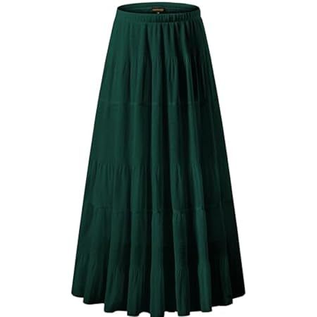 KOH KOH Womens Long Flowy Cute Modest High Waist Floor Length Pockets Maxi Skirt | Amazon (US)