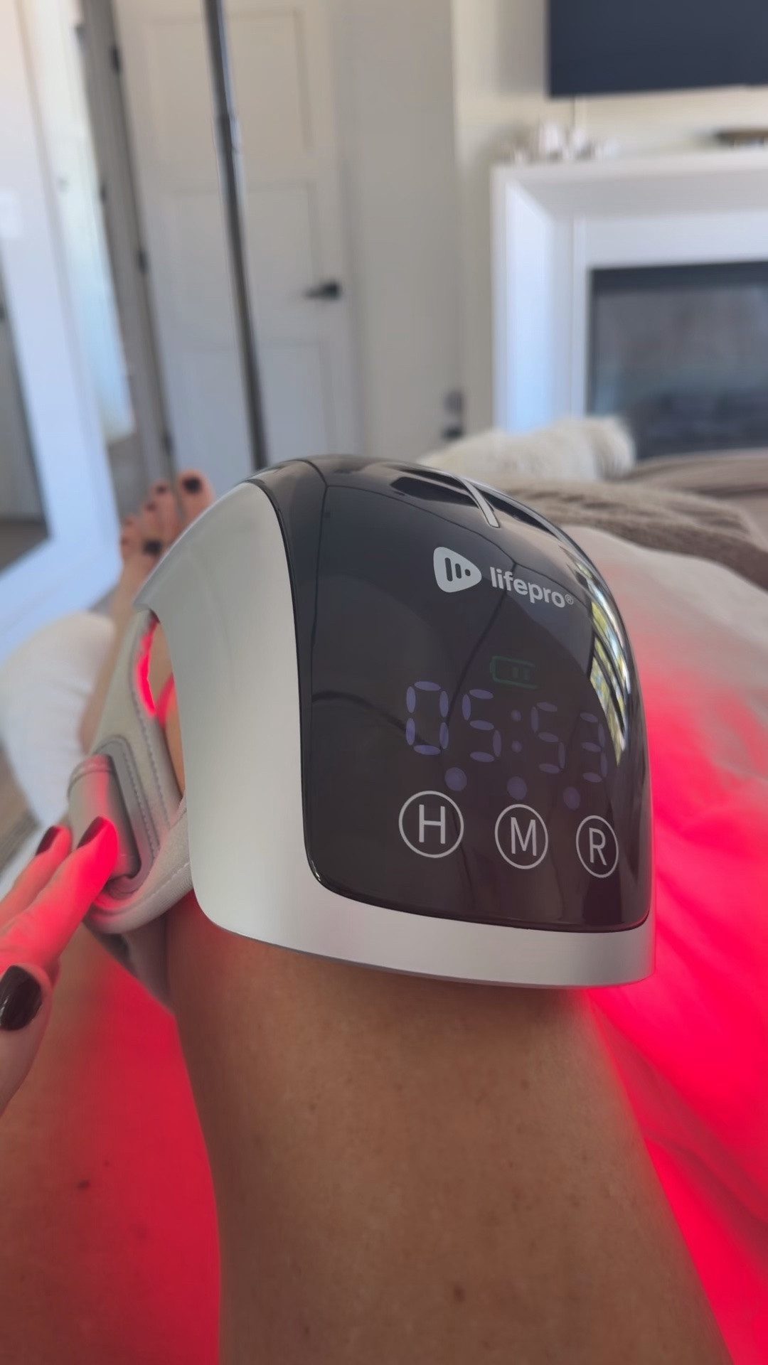 Bio recover heat massager red light therapy for knee