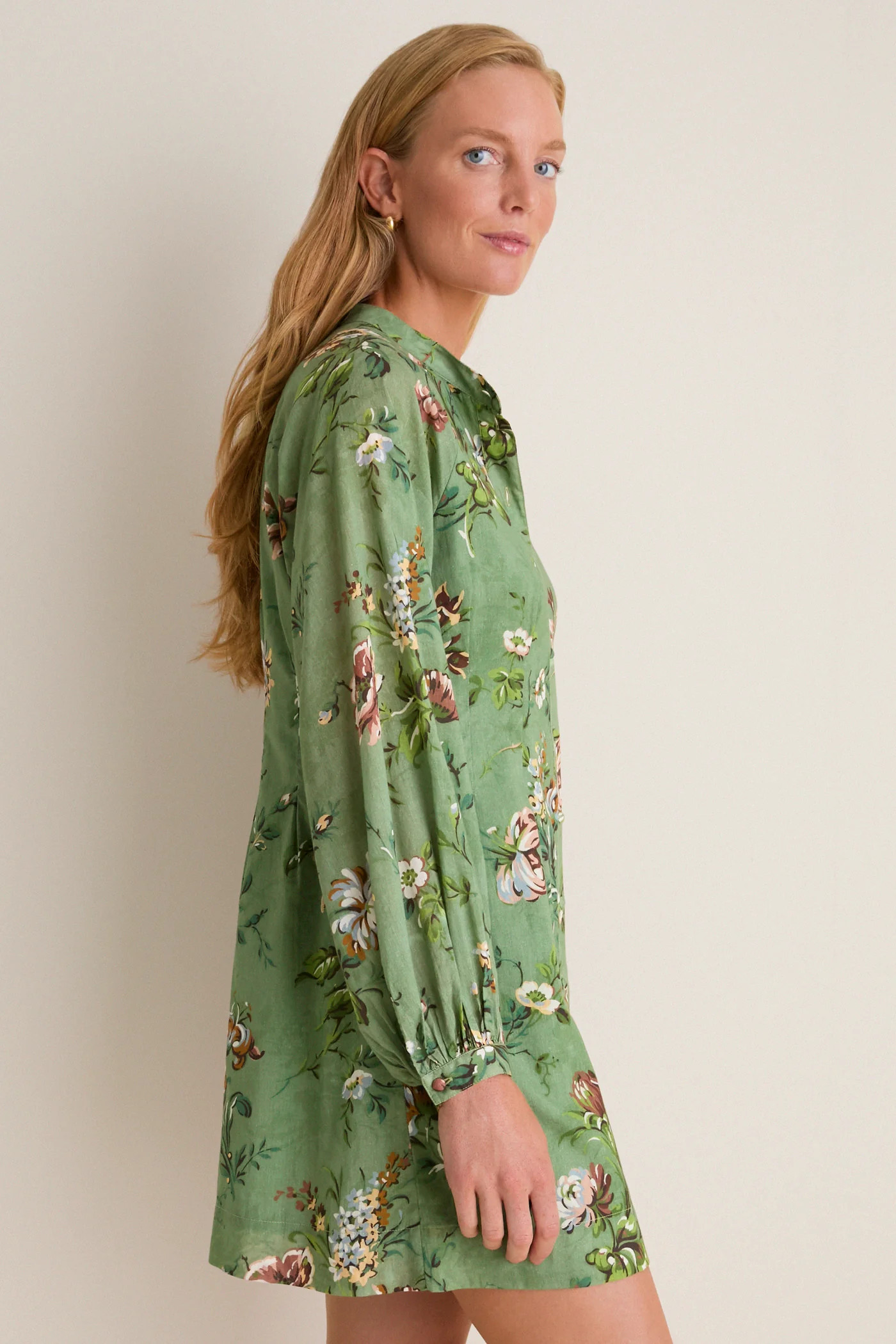 Sage Bouquet Granier Mini Dress | Tuckernuck (US)