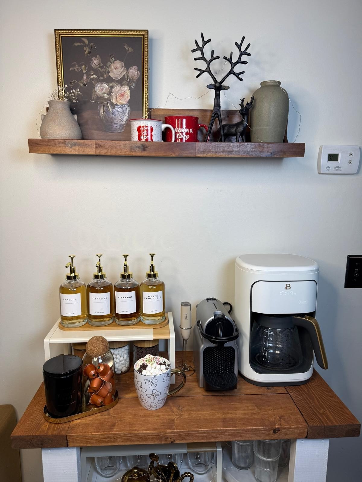 Coffee Bar Idea for the Holidays #coffeebar #homefinds #homedecor

#LTKSaleAlert #LTKHome #LTKStyleTip