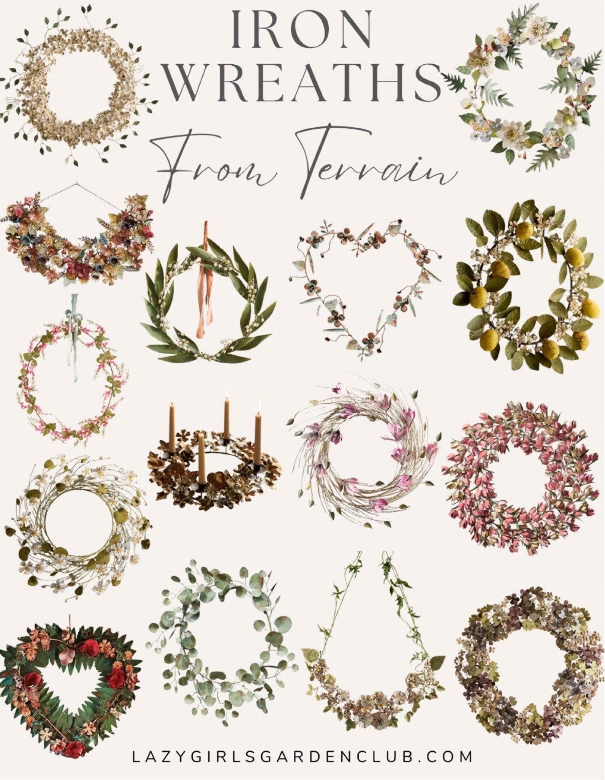 Gorgeous iron wreaths from Terrain!

Winter garden decor, paring decor, gardening decorations, indoor decor, winter florals, winter wreaths, iron decor

#LTKHome #LTKStyleTip #LTKSeasonal