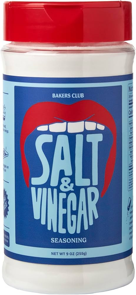 Bakers Club 9oz Salt & Vinegar Seasoning - French Fries, Wing Dust, Popcorn, Chips, Nuts, Snacks ... | Amazon (US)