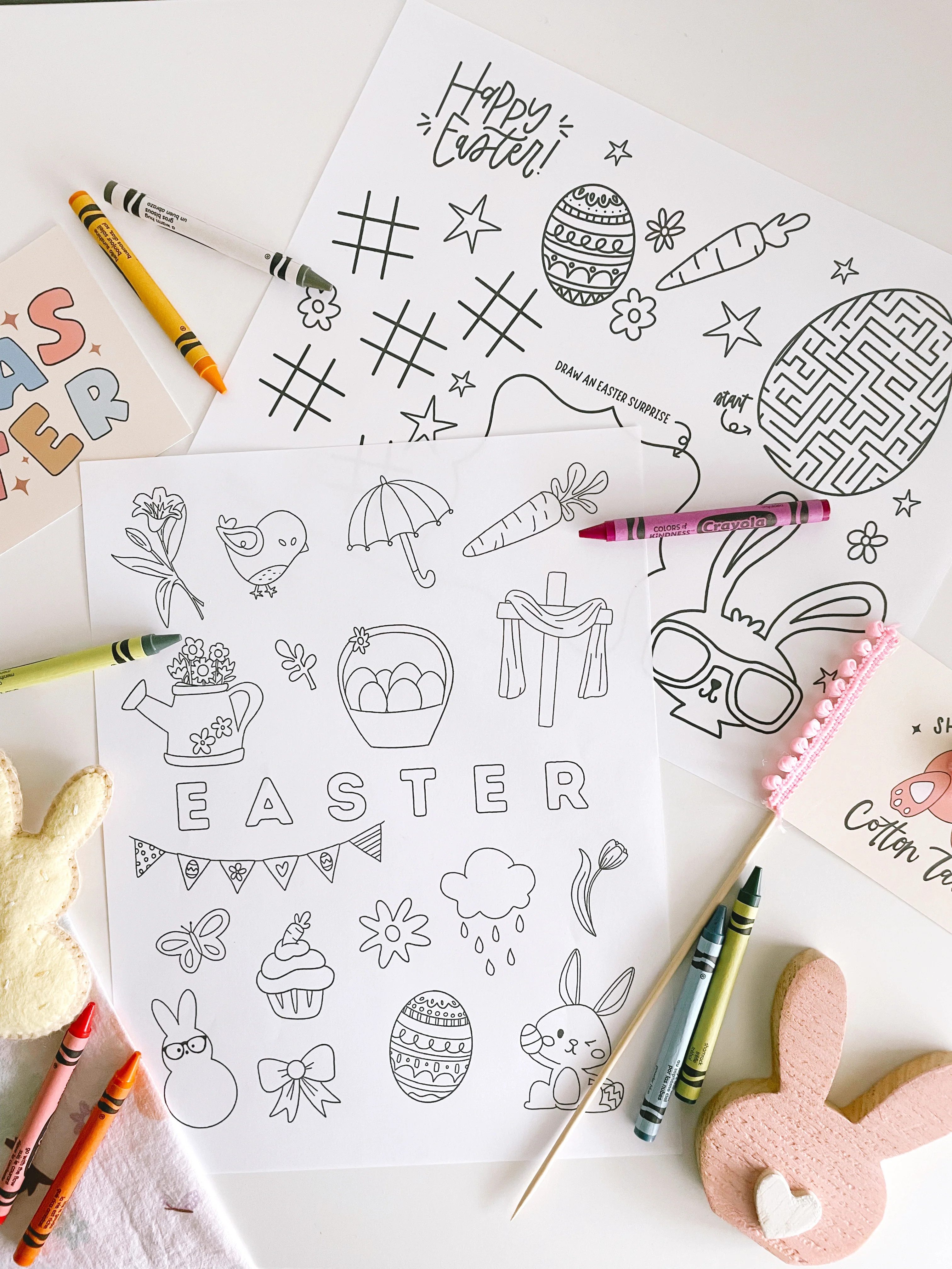 Custom EASTER Name Coloring Page | The Letter Vee