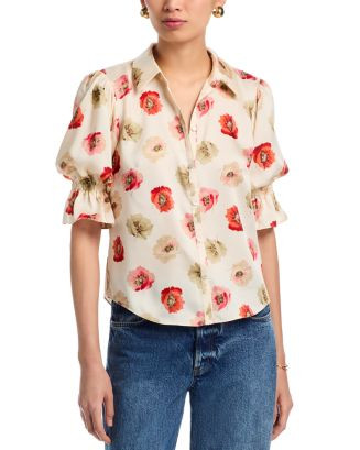 Cinq à Sept Floating Poppies Fiona Top | Bloomingdale's Cinq à Sept Tops | Bloomingdale's (US)