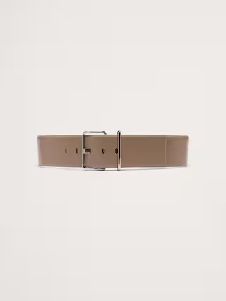 Leather Square-Buckle Waist Belt | Banana Republic (US)