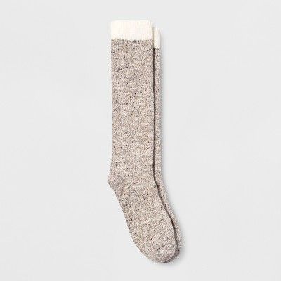 Women's Alaska Knits Khaki Nep Knee High Sock | Target