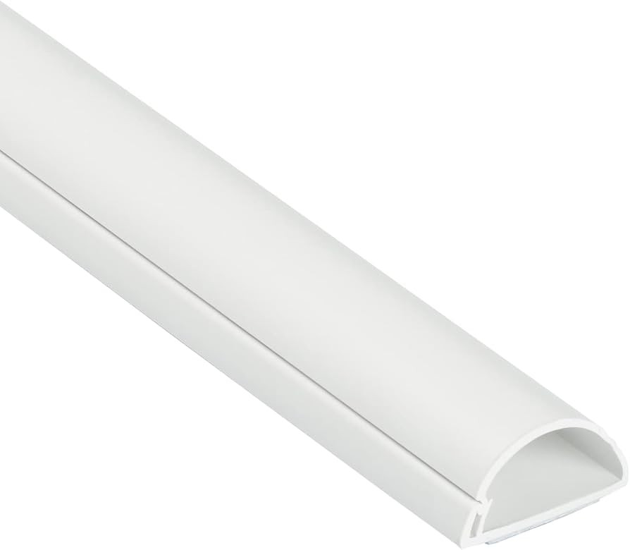 D-Line Half Round Cord Hider, Patented Cable Cover, Hide TV Wall Mount Wires, Raceway for Cords, ... | Amazon (US)