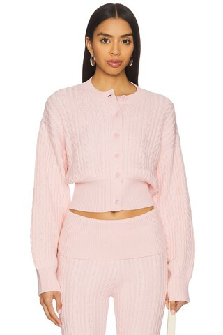 Bessie Cardigan in Light Pink | Revolve Clothing (Global)