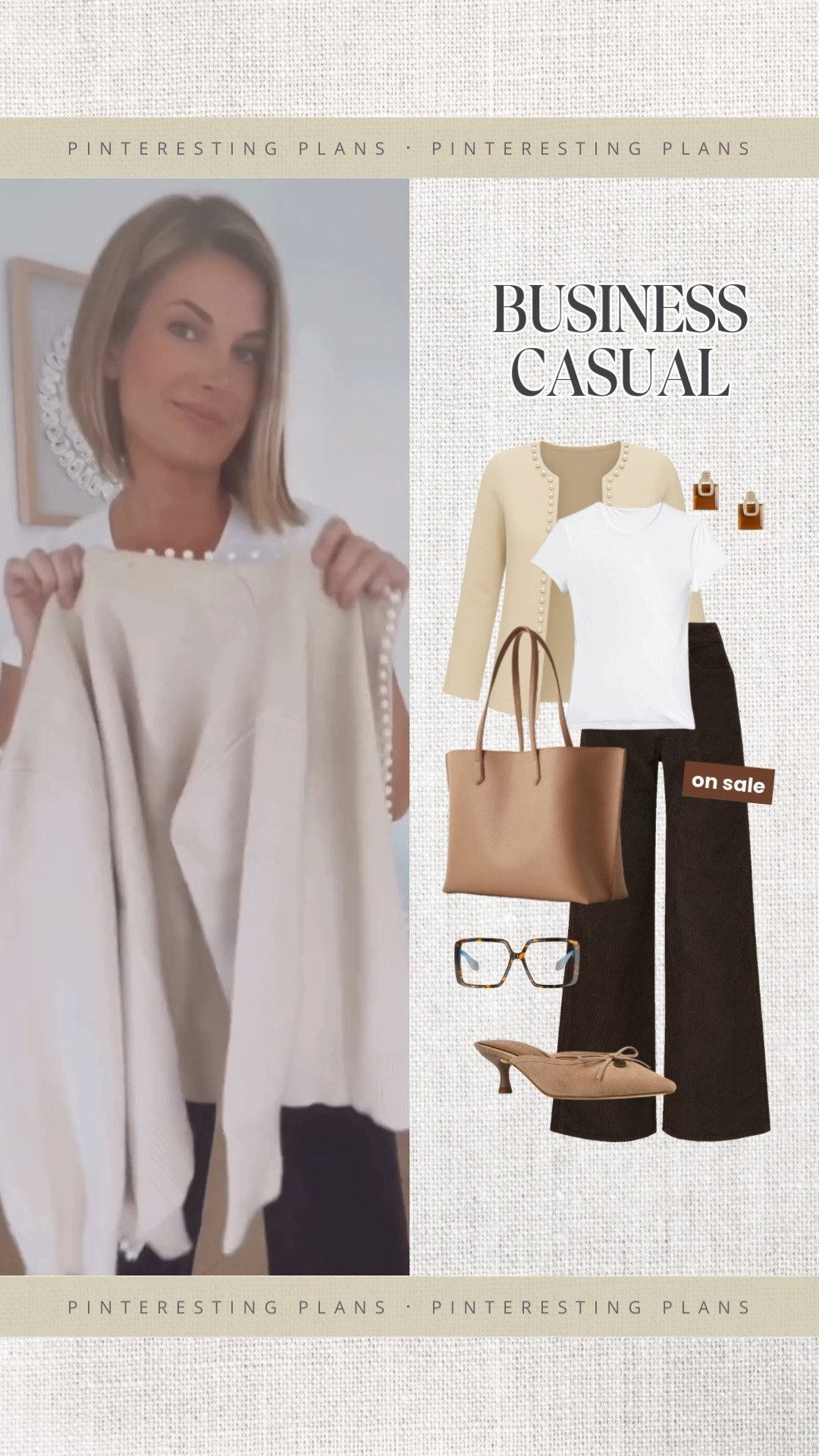 Tall friendly business casual work outfit. The pants are on sale! I am 5’11” wearing small tall in the wide leg cords in the brown color (it had red undertones) and small in the tops.

#LTKCyberWeek #LTKOver40 #LTKWorkwear