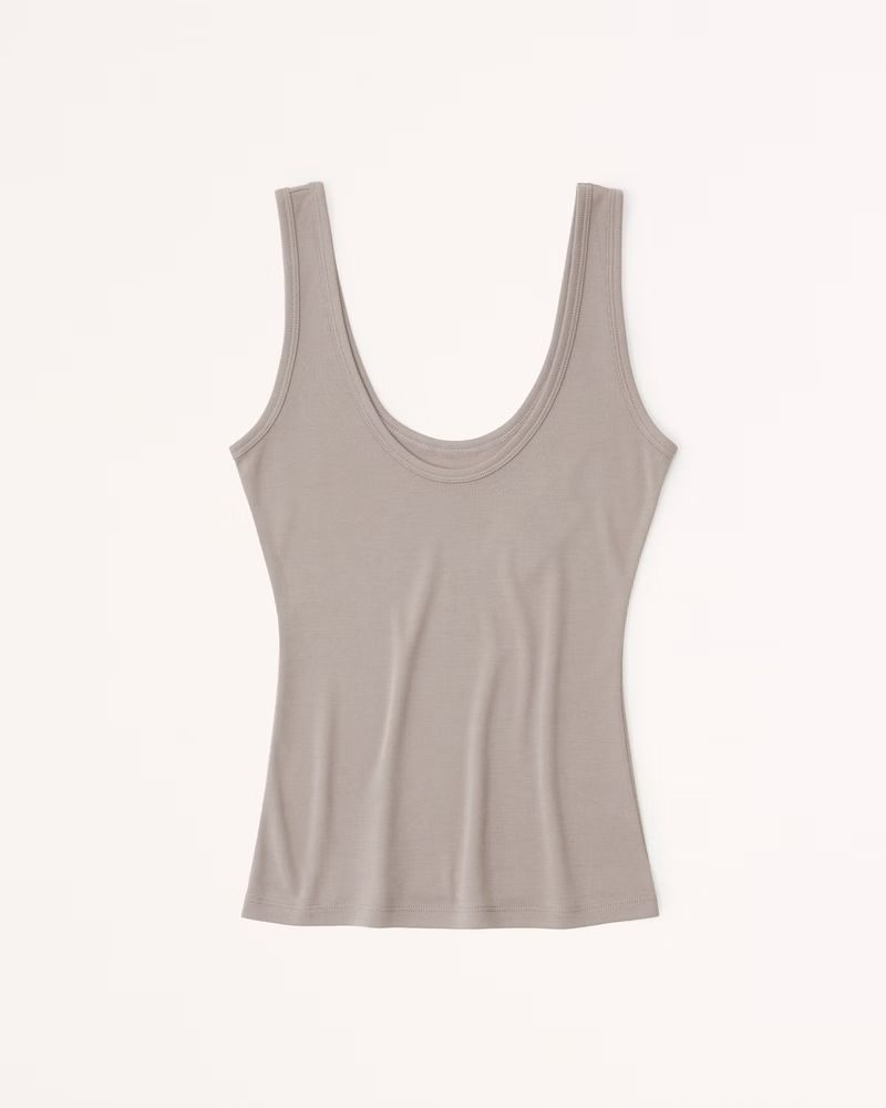 Sandwash Rib Tuckable Scoopneck Tank | Abercrombie & Fitch (US)