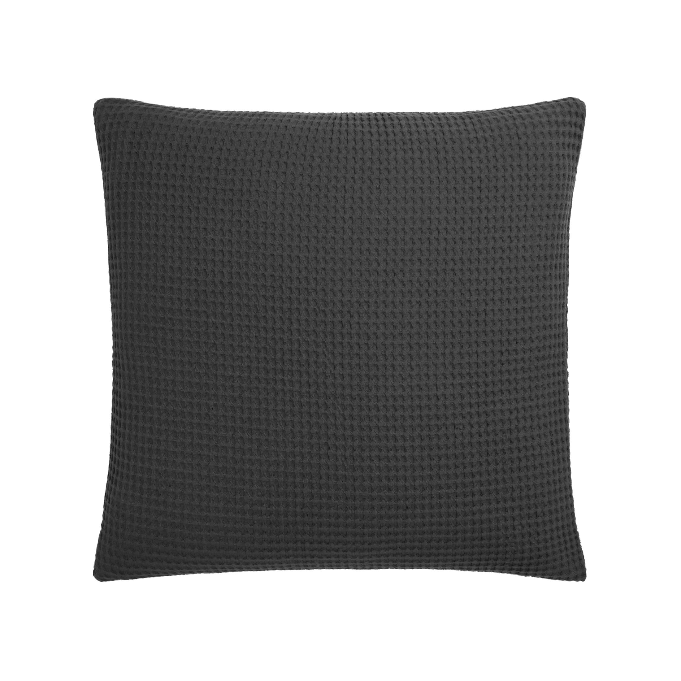Gap Home Washed Waffle Decorative Square Throw Pillow Charcoal 18" x 18" | Walmart (US)