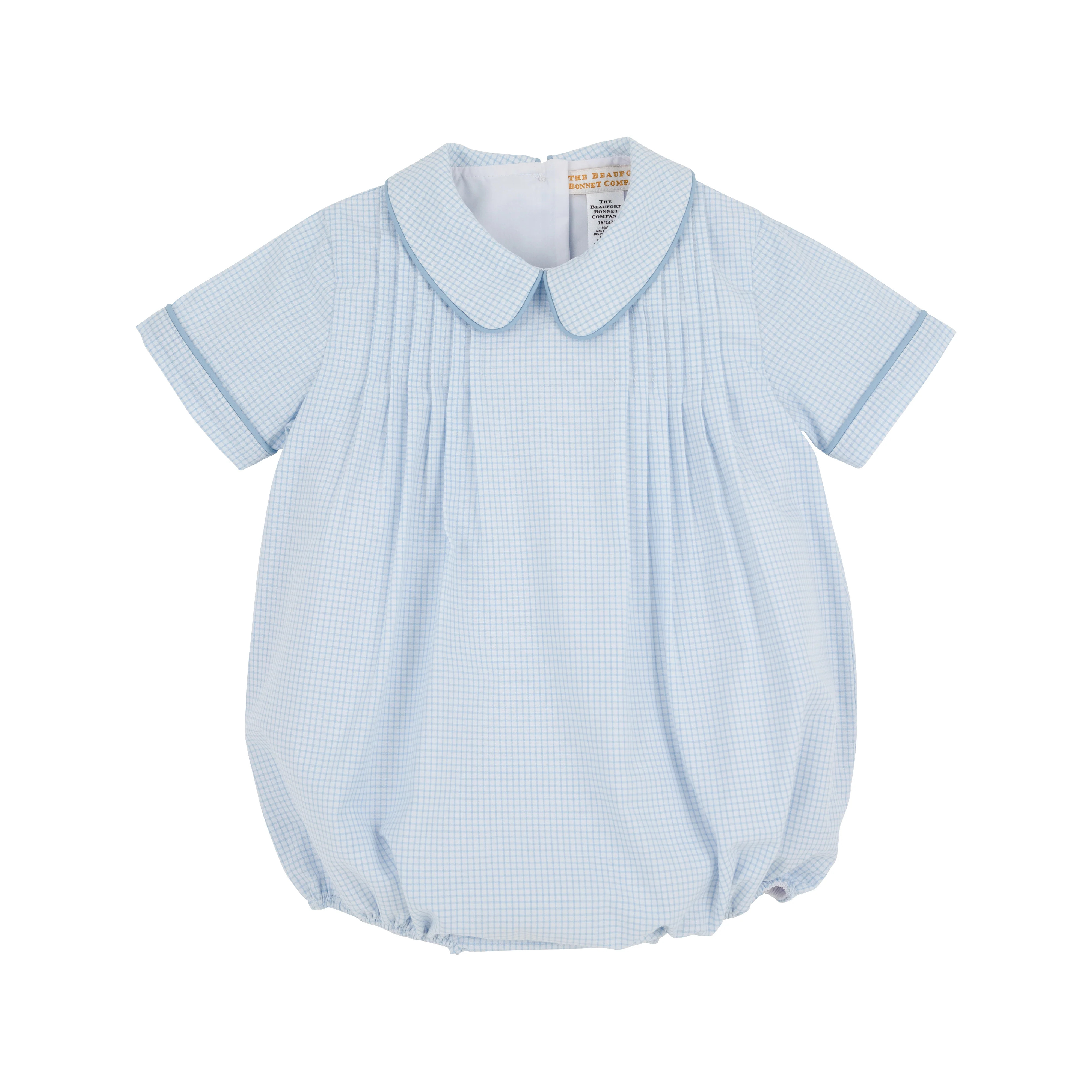 Boone Bubble - Barrington Blue Mini Windowpane | The Beaufort Bonnet Company