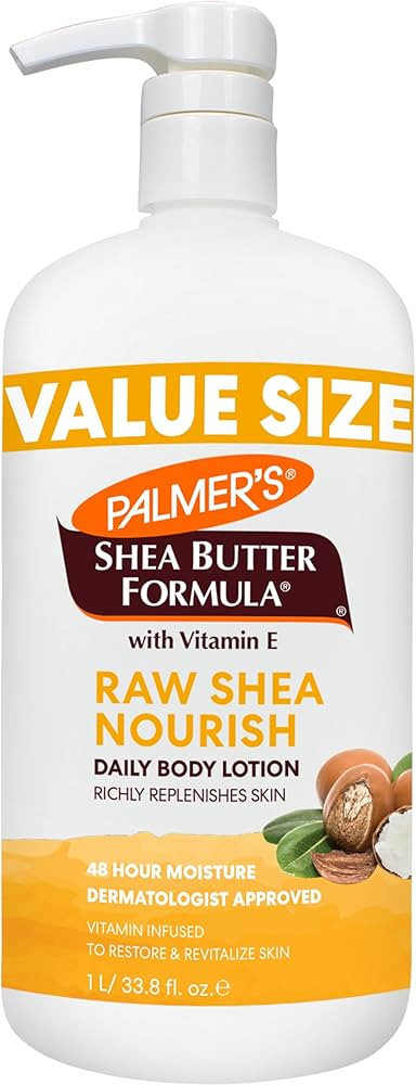 Palmer's Shea Formula Raw Shea Body Lotion for Dry Skin, Hand & Body Moisturizer, Value Size Pump... | Amazon (US)