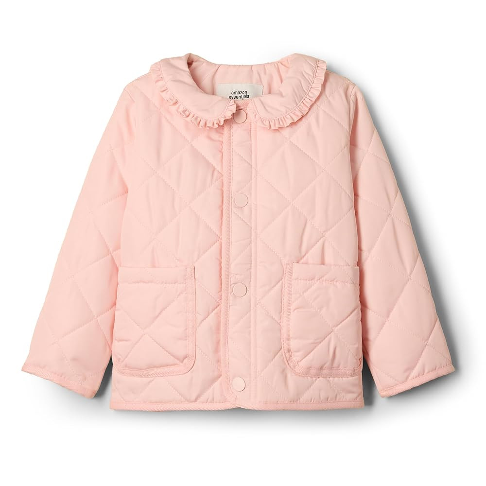 Amazon Essentials x Sofia Grainge Toddlers and Baby Girls' Midweight Field Jacket with Ruffle | Amazon (US)