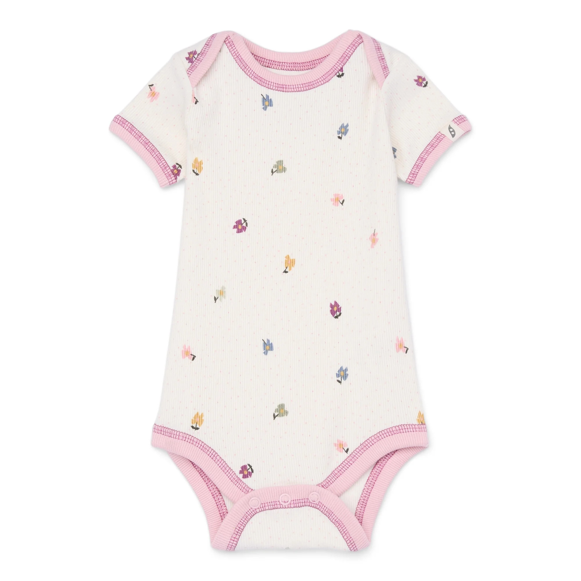 easy-peasy Baby Short Sleeve Lap Shoulder Bodysuit, Sizes 0-24 Months | Walmart (US)