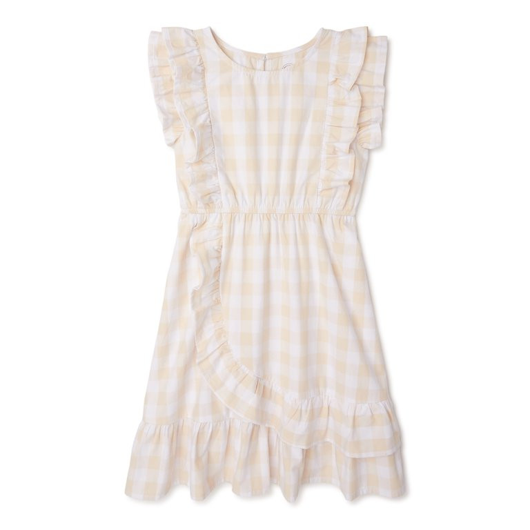 Wonder Nation Girls’ Ruffle Dress Sizes 4-18 & Plus | Walmart (US)