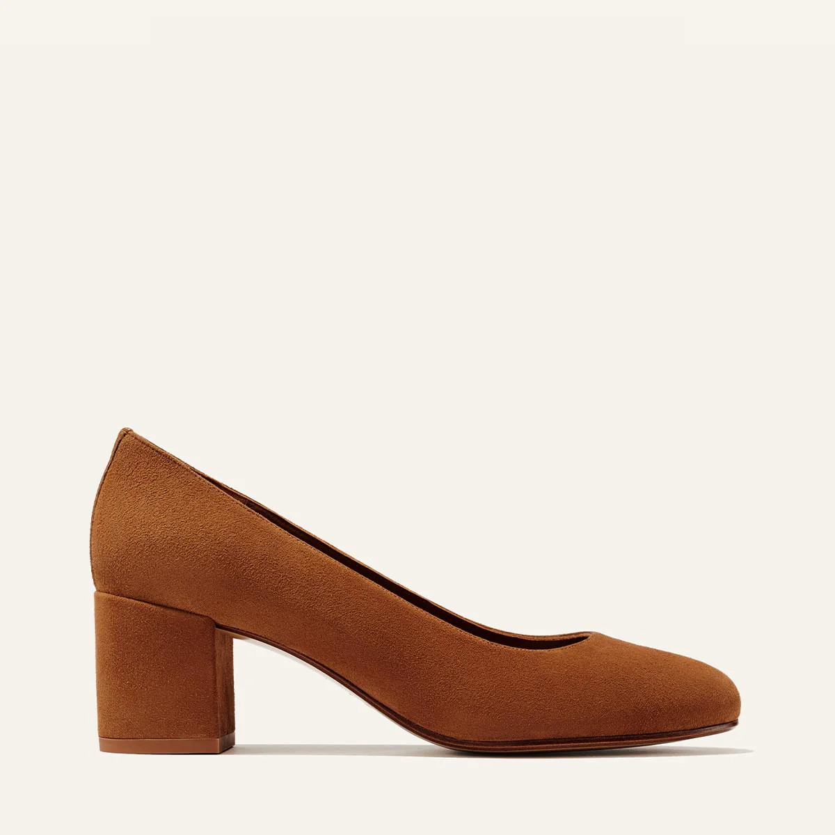 The Heel - Chestnut Suede | Margaux