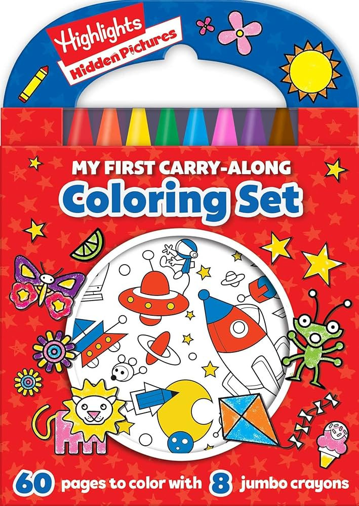 Highlights: My First Hidden Pictures Carry-Along Coloring Set | Amazon (US)
