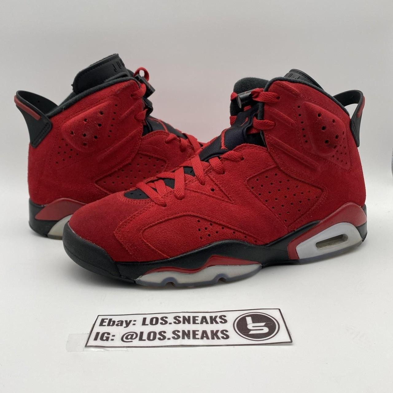 Jordan Men's Sneakers - Red - US 9 | Depop US