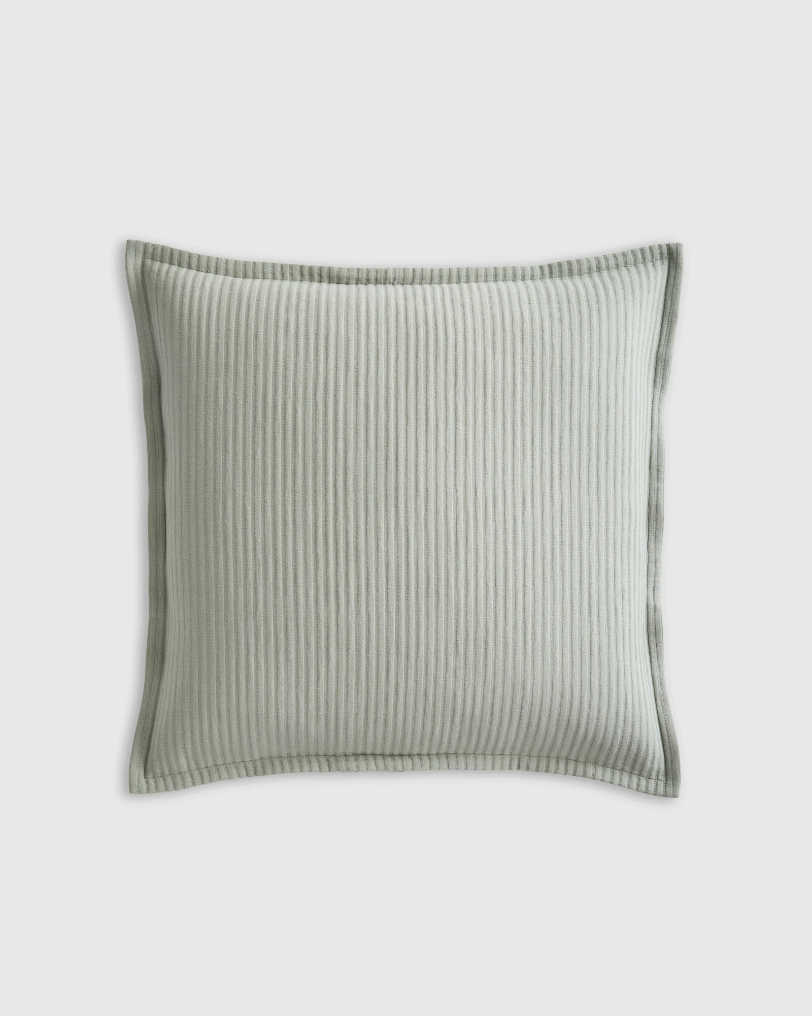 Quince | Matelasse Euro Sham in White, Organic Cotton | Quince