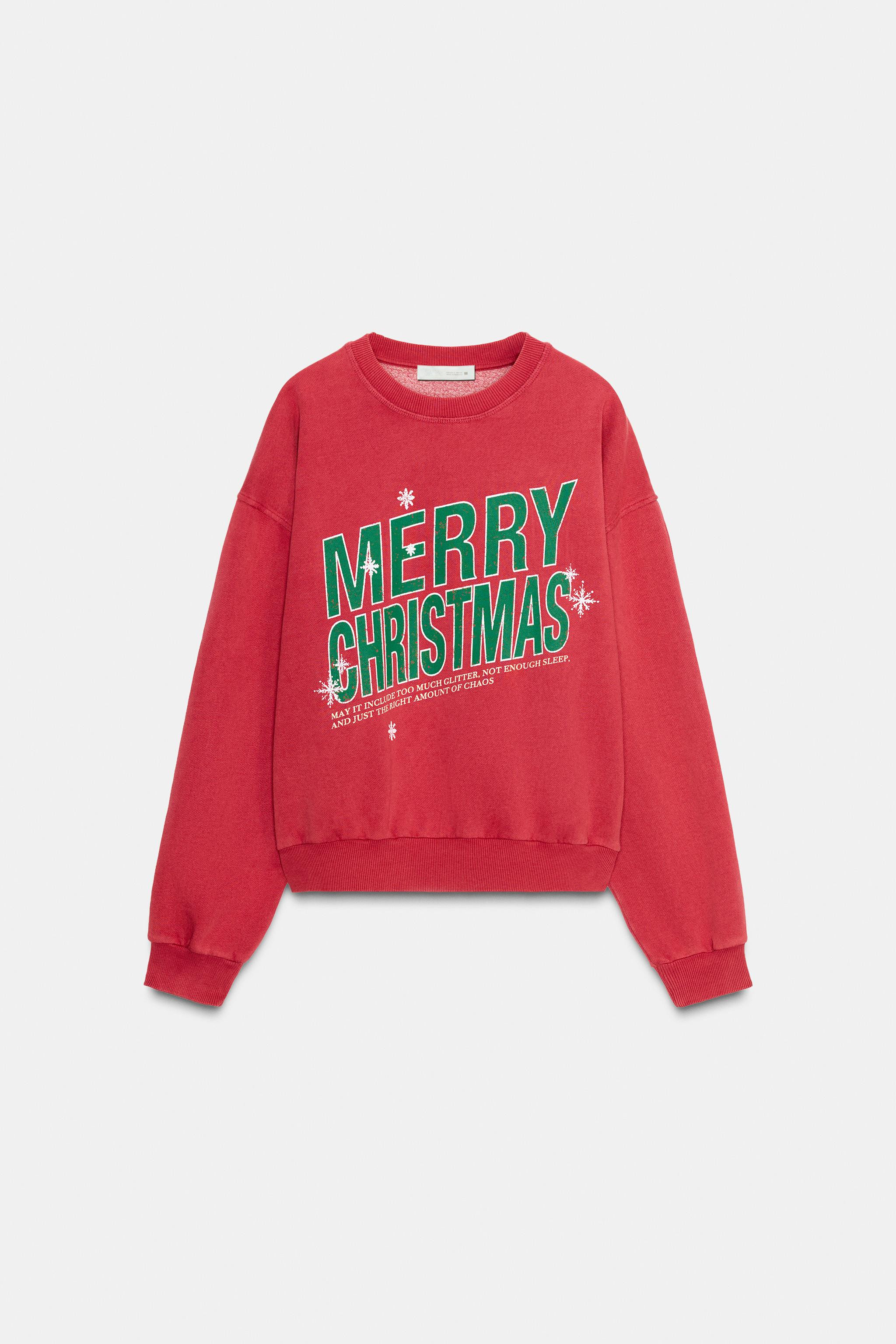 OVERSIZED CHRISTMAS SWEATSHIRT | Zara US