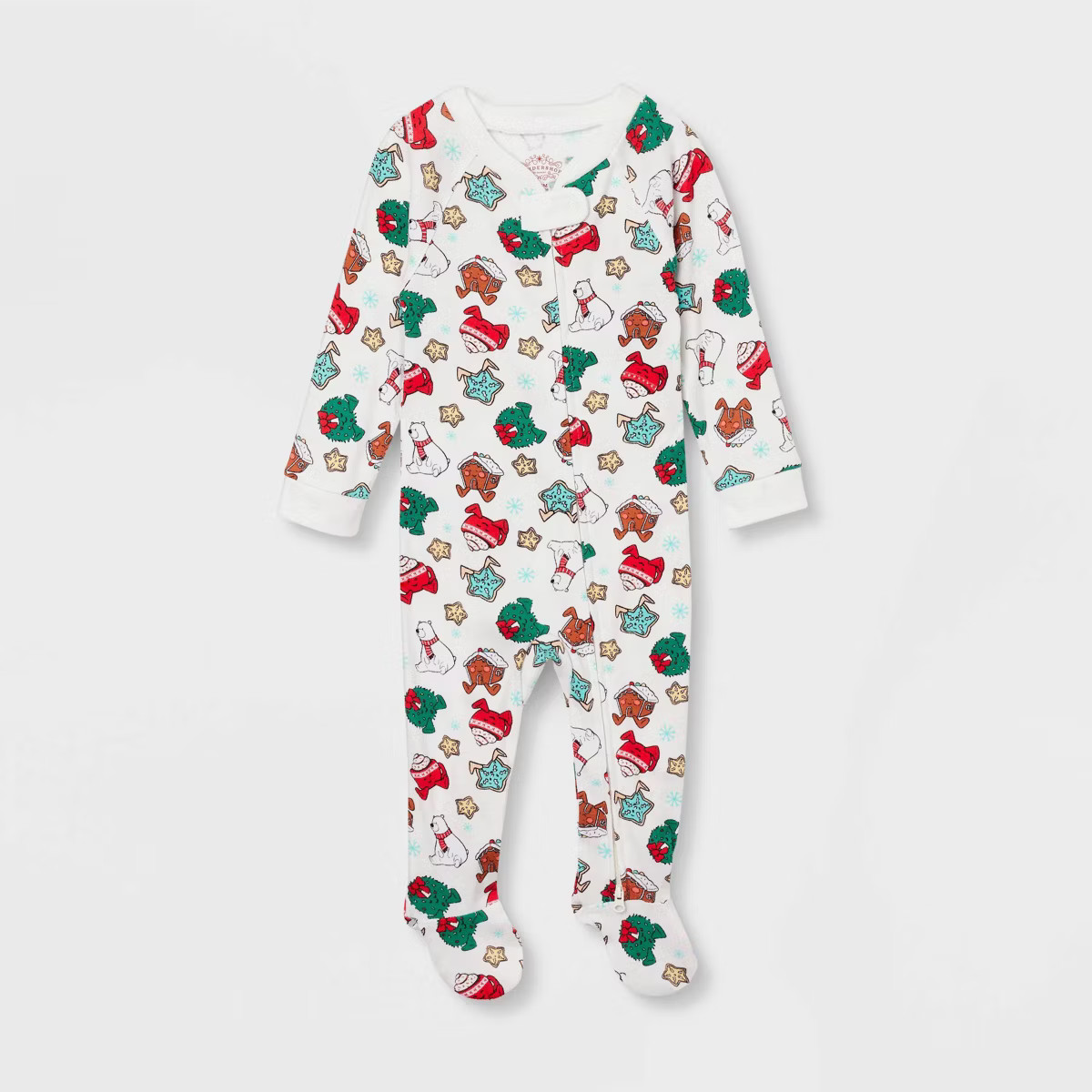 Baby Holiday Treats Print Holiday Matching Family Pajama Union Suit - Wondershop™ White | Target
