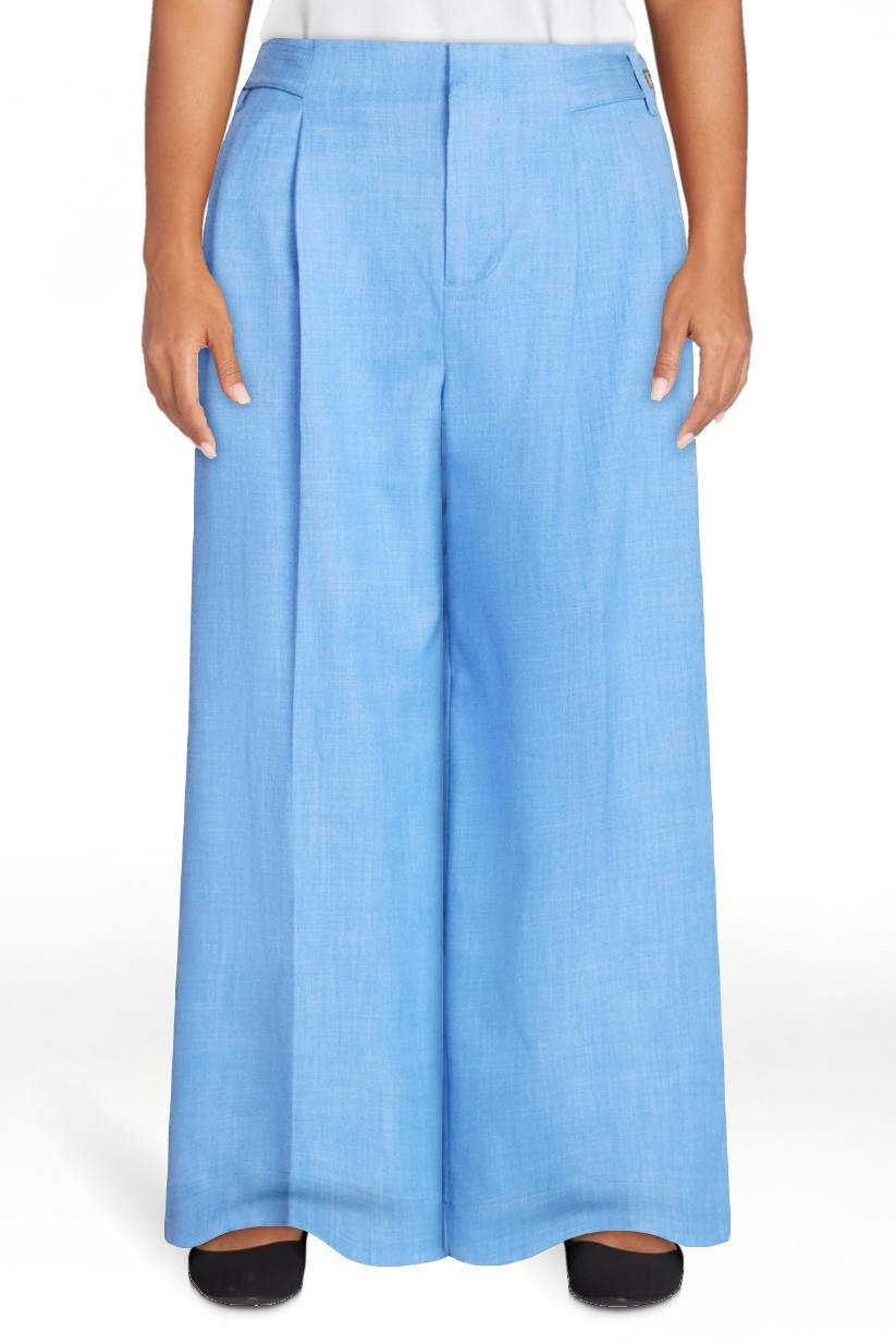 Free Assembly Women's and Women's Plus High Rise Wide Leg Cropped Pants, 27" Inseam, Sizes XS-4X | Walmart (US)