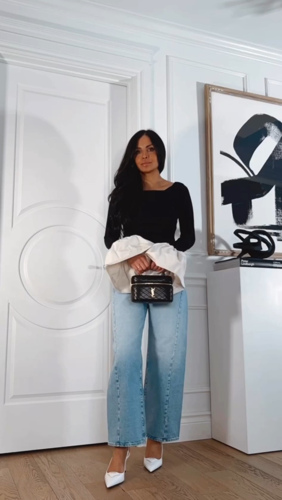 Holiday casual outfit idea included in the Saks cyber Monday sale
Staud top wearing an XS



#LTKSaleAlert #LTKCyberWeek #LTKHoliday