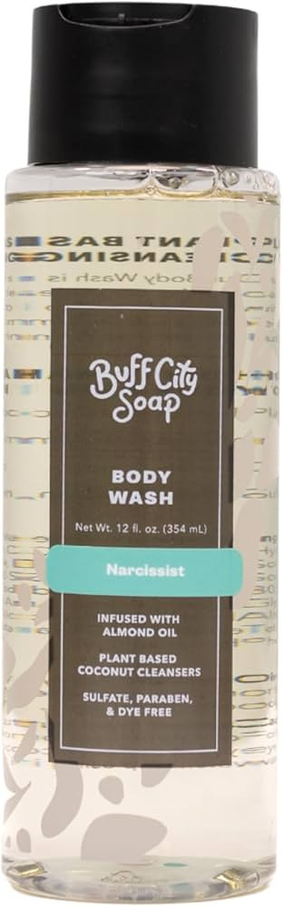 Buff City Soap Plant-Based Body Wash - Coconut Cleansers & Almond Oil Infused. Gentle & Rich Non-... | Amazon (US)