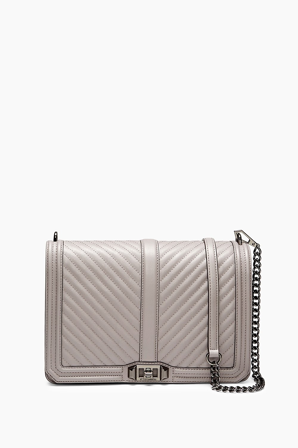 Grey Jumbo Love Crossbody Bag | Rebecca Minkoff | Rebecca Minkoff US