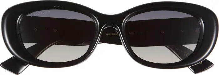 Gucci 53mm Polar Gradient Oval Sunglasses | Nordstromrack | Nordstrom Rack