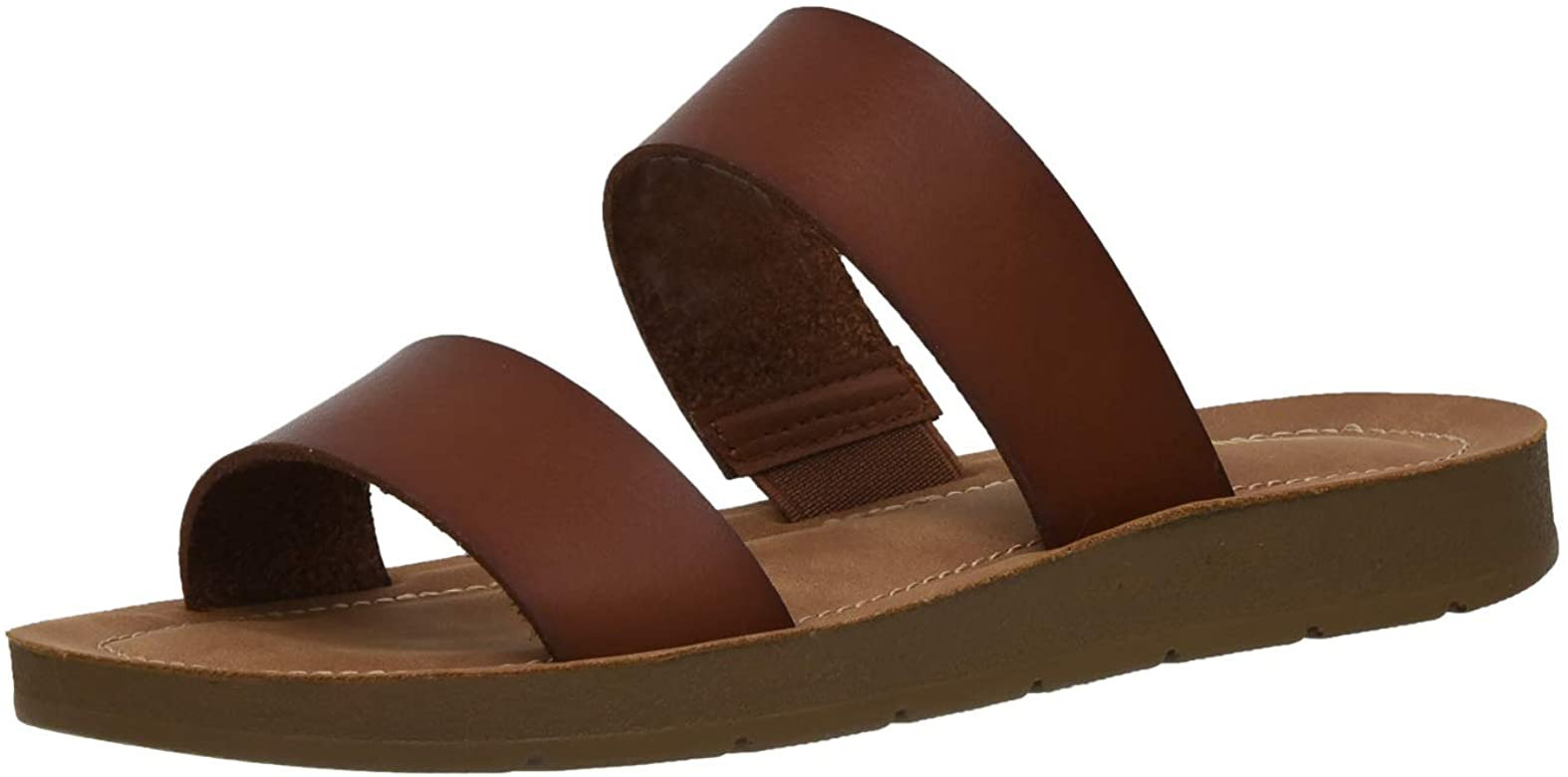 CUSHIONAIRE Women's Imelda 2 band slide sandal +Memory Foam | Amazon (US)