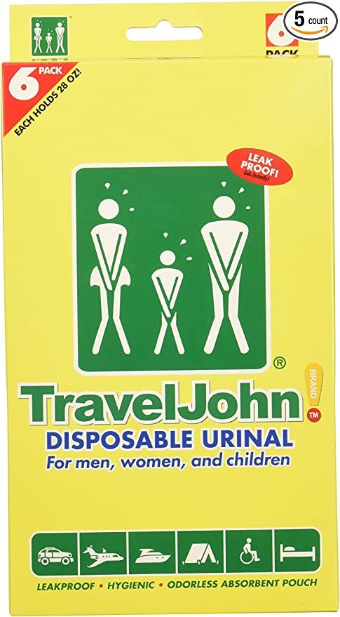 TravelJohn-Disposable Urinal (6 Pack) | Amazon (US)