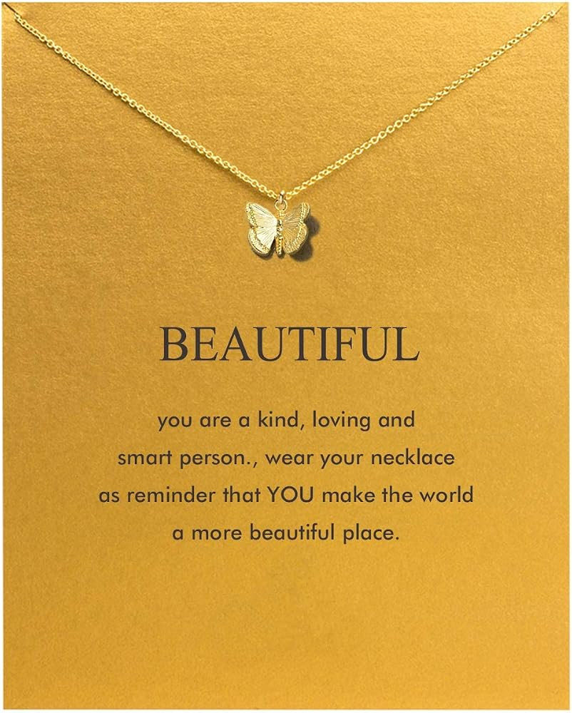 Baydurcan Friendship Anchor Butterfly Good Luck Elephant Necklace for Women | Amazon (US)