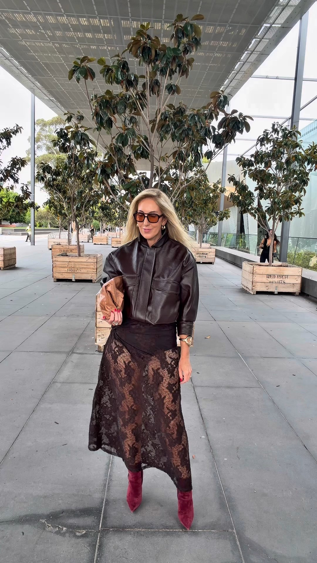 I’m 174cms tall and usually wear a size 8 too and 8/10 bottoms. 

I’m wearing the size 8 in both items. Jacket cuff has two buttons so you can make sleeves tighter if you wish. Skirt is Aline so the 8 was perfect and great lengthh

Also comes in black 🖤🤎

#LTKstyletip #LTKFashionMonth #LTKaustralia