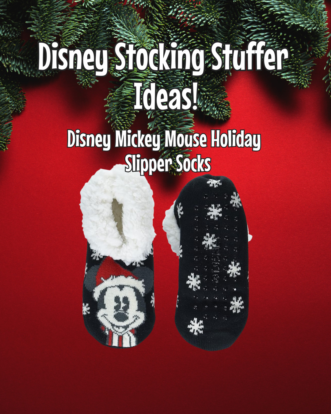Cute Disney slipper socks! These would make a great stocking stuffer for any Disney fan! 

 #LTKGiftGuide #LTKHoliday