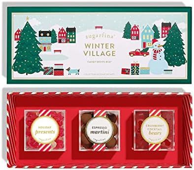 Sugarfina Holiday Winter Village 3 Piece Candy Bento Box | Amazon (US)