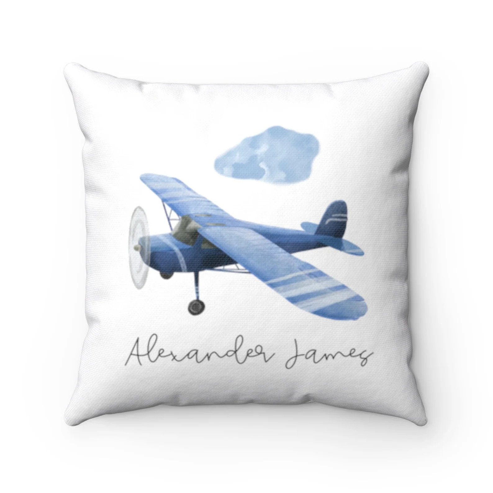 Airplane Pillow Case New Baby Birth Announcement Baby Boy - Etsy | Etsy (US)