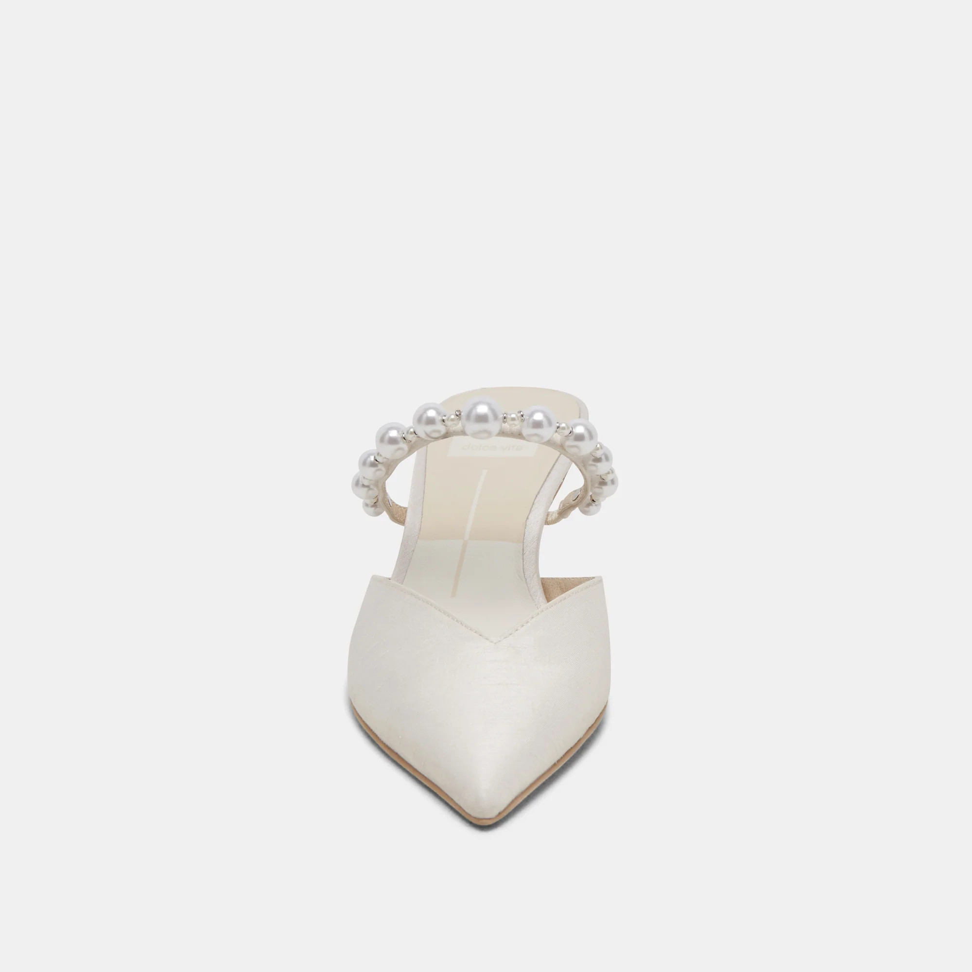 Kanika Pearl Mid Heels Vanilla Pearls | DolceVita.com